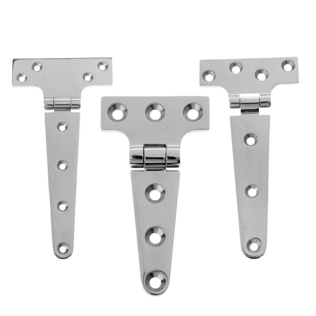 3pcs Heavy Duty Strap T Hinge Cabinet Shed Door Gate Tee Hinge