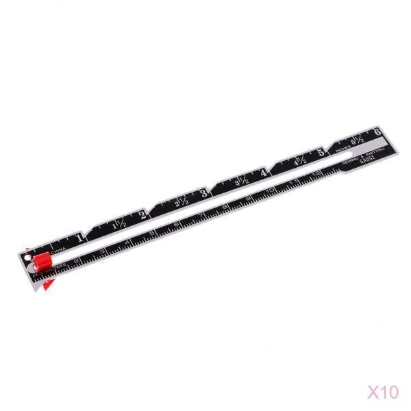 10x Metal Sewing and Knitting Gauge Garment Pattern Dress Making Ruler