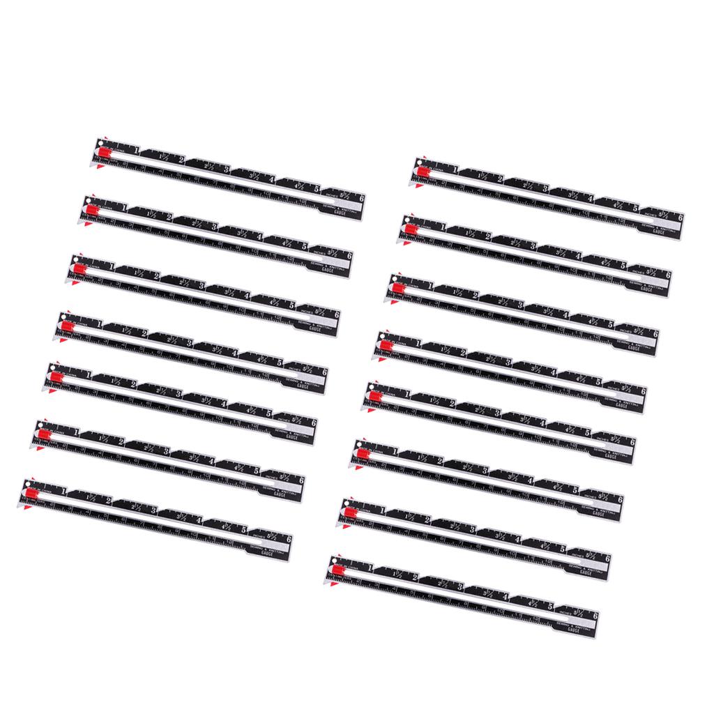 15x Metal Sewing and Knitting Gauge Garment Pattern Dress Making Ruler