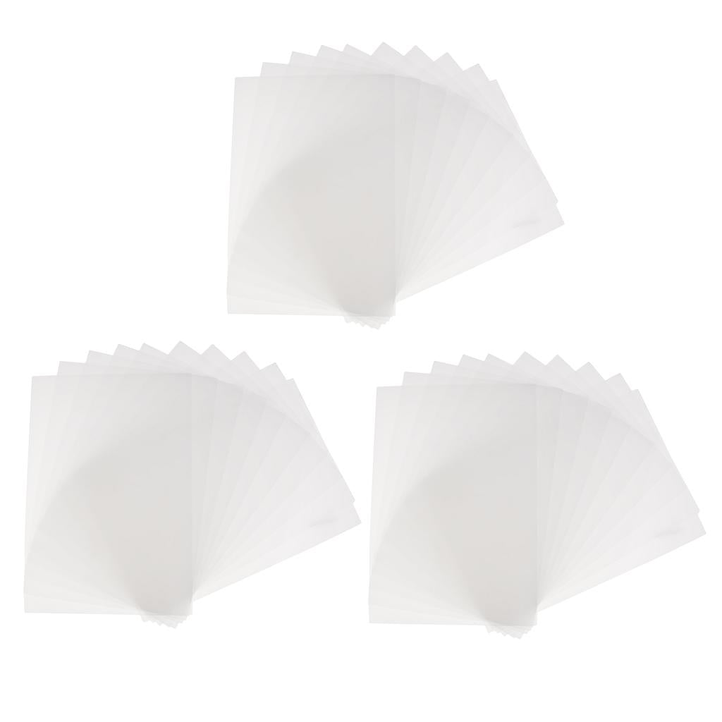 30 Pieces Clear Shrink Film Sheets Shrinkable Paper for Crafts Fine Polish