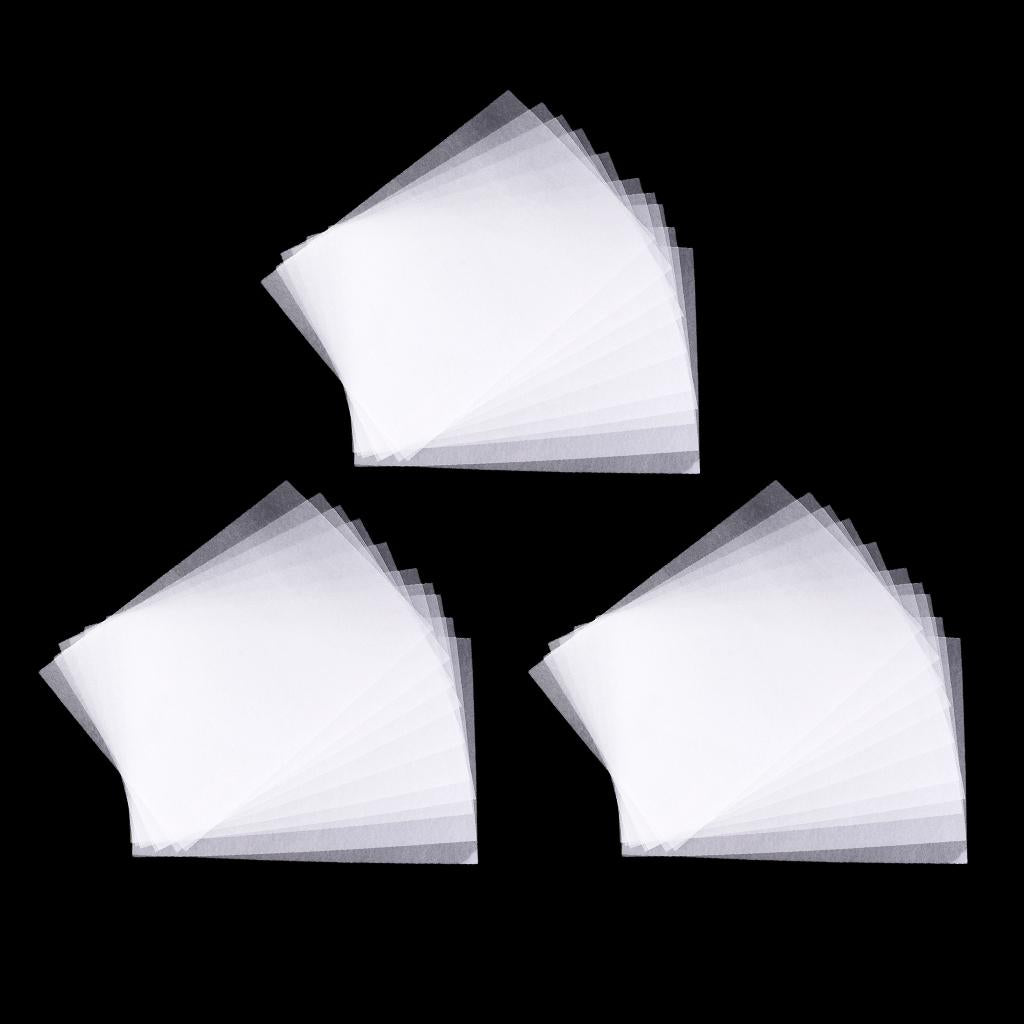 30 Pieces Clear Shrink Film Sheets Shrinkable Paper for Crafts Fine Polish