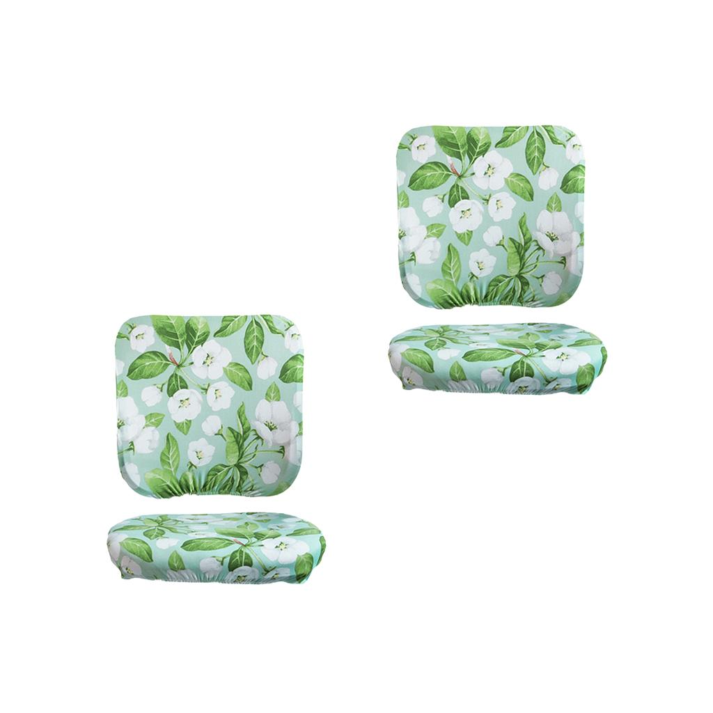 2xRemovable Stretchable Soft Slipcover Office Computer Chair Covers Style_6