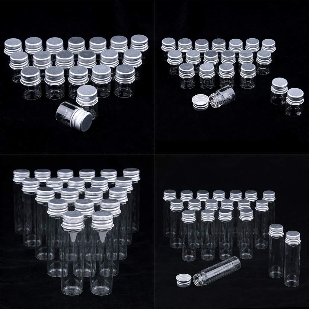 40Pieces Empty Refillable Cosmetic Container Bottle Round Glass Jar Cannings