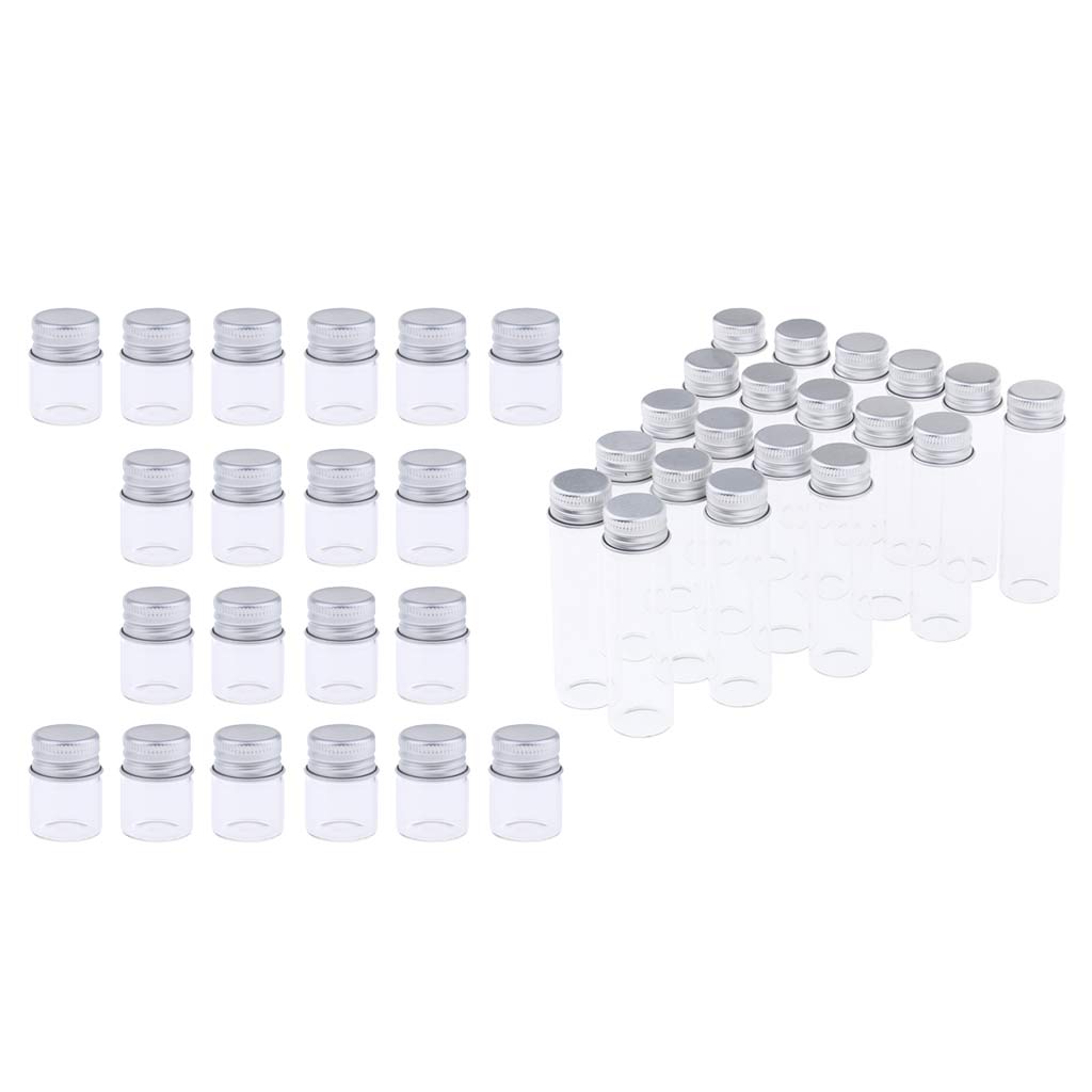 40Pieces Empty Refillable Cosmetic Container Bottle Round Glass Jar Cannings