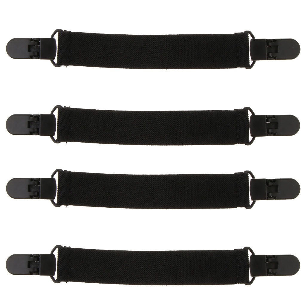 4pcs Women Elastic Boot Straps Pant Stirrups with Extra Heavy Sturdy Clip