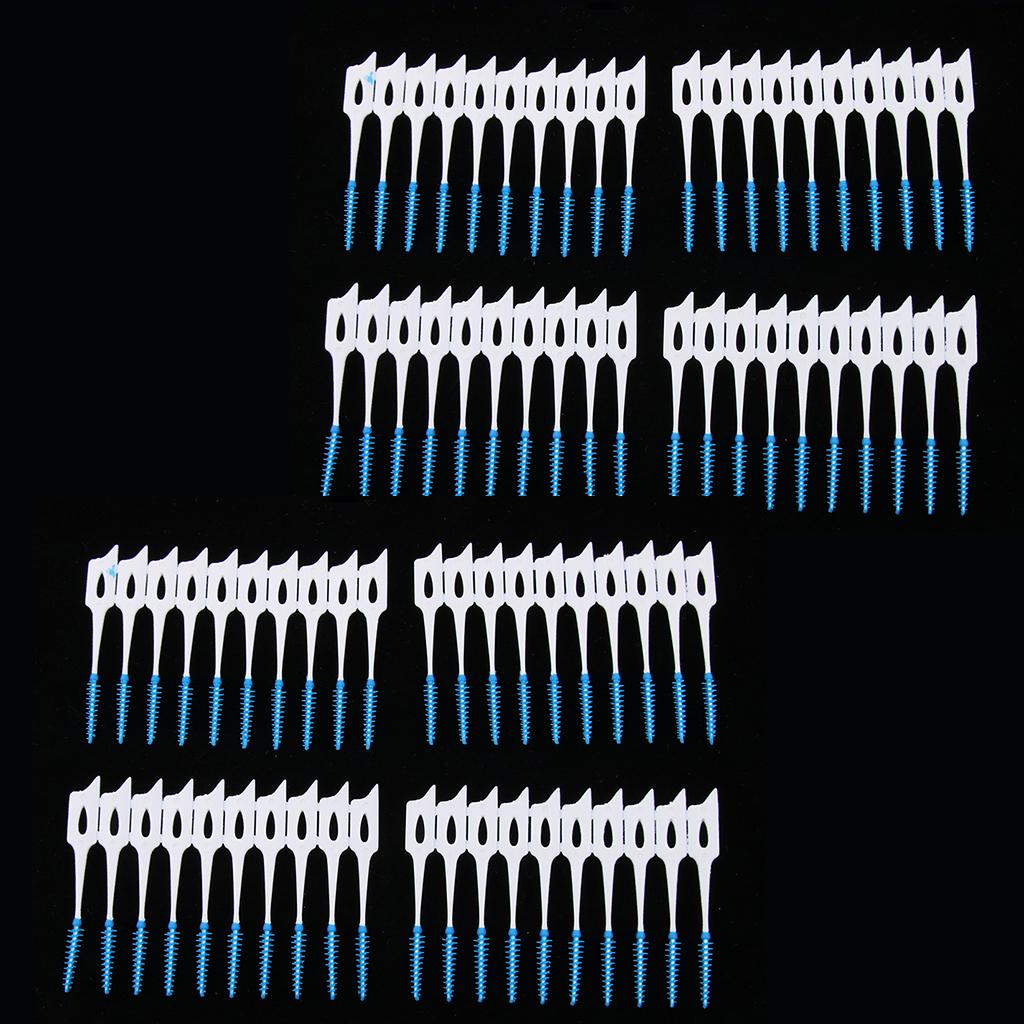 80X Silicone Interdental Toothpick Dental Floss Teeth Clean Brush Oral Care