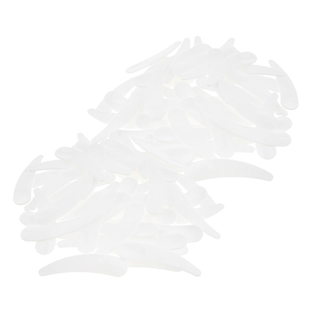 100X PP Curved Cosmetic Spoons Spatula Makeup Mask Spoons Makeup Tools