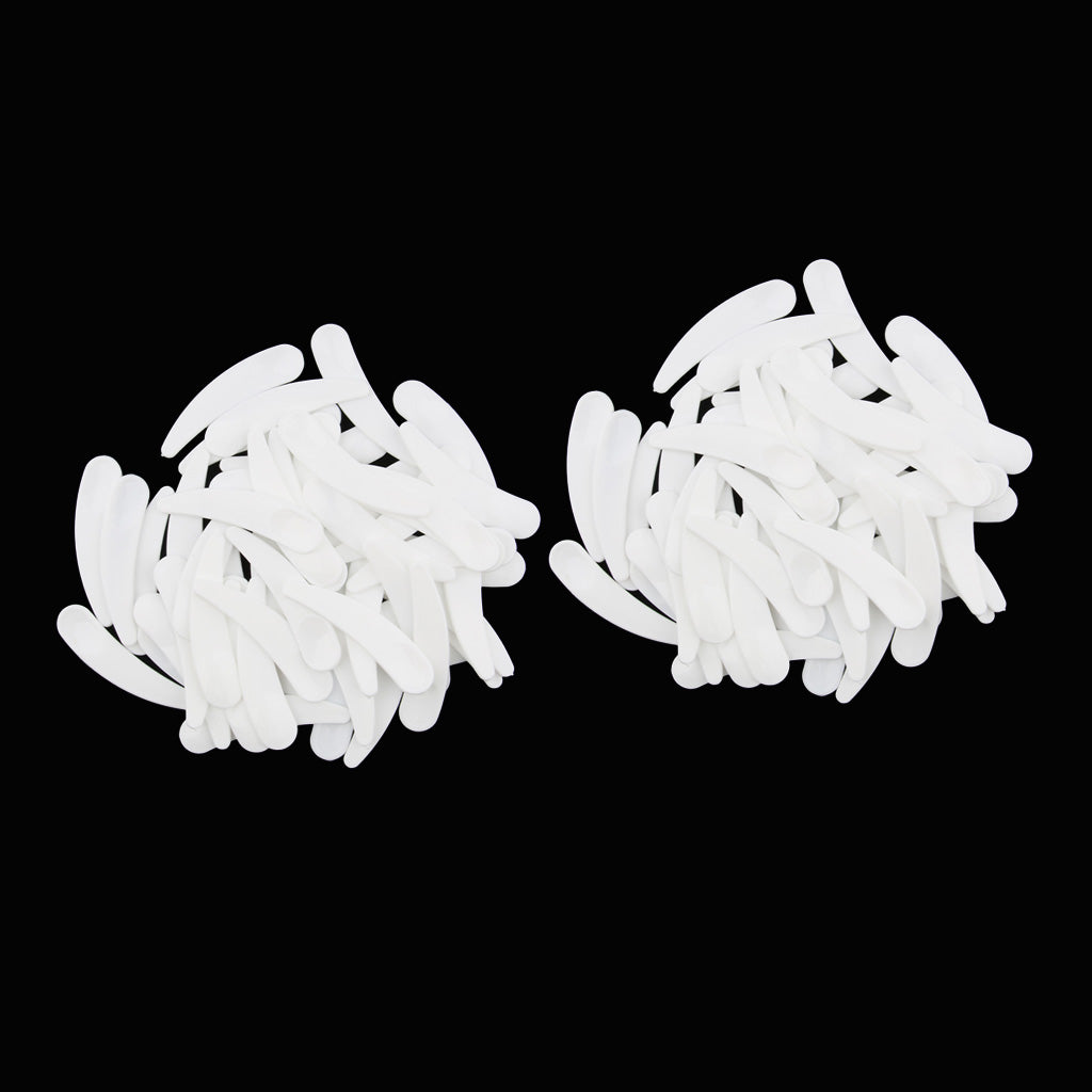 100X PP Curved Cosmetic Spoons Spatula Makeup Mask Spoons Makeup Tools