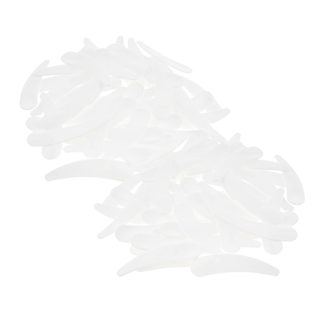 100X PP Curved Cosmetic Spoons Spatula Makeup Mask Spoons Makeup Tools