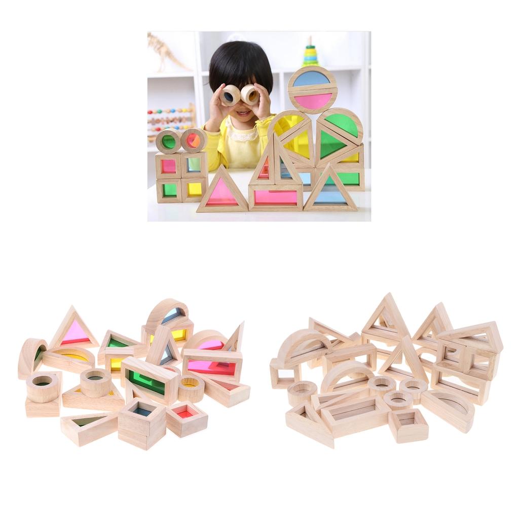 Baby Toddler Montessori Buliding Blocks Wooden Educational Toy