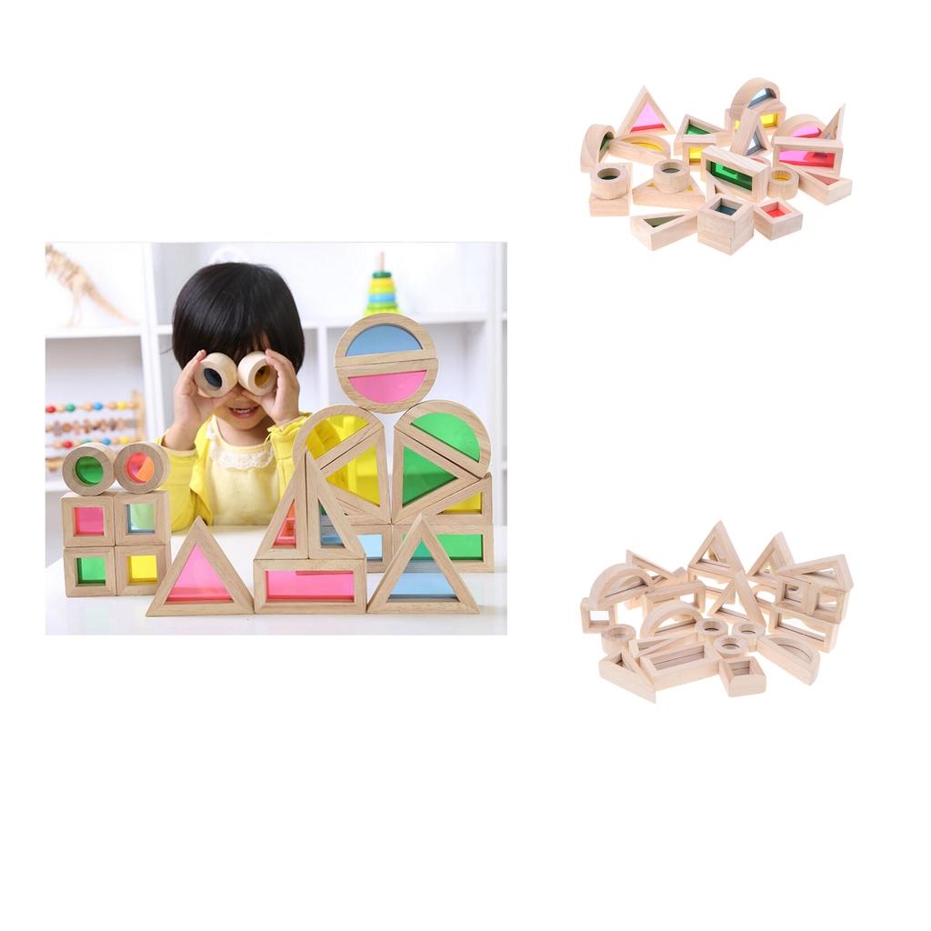 Baby Toddler Montessori Buliding Blocks Wooden Educational Toy