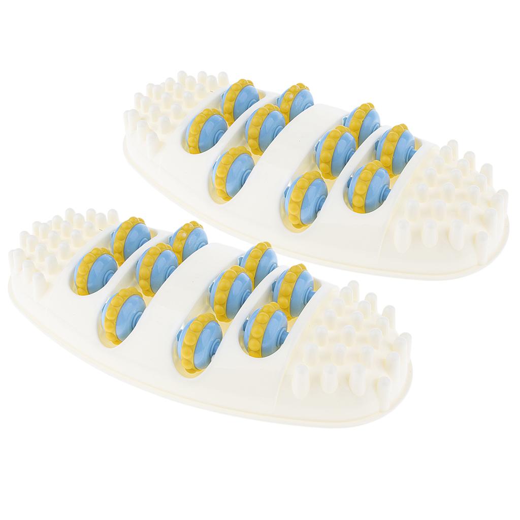 2X Foot Acupoint Massager Mat Feet Roller Walk Massagers Foot Leg Pain Ease