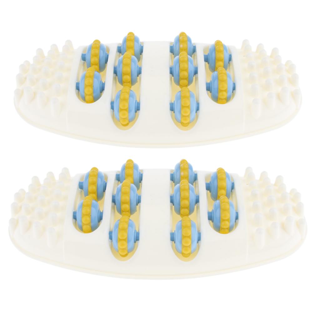 2X Foot Acupoint Massager Mat Feet Roller Walk Massagers Foot Leg Pain Ease