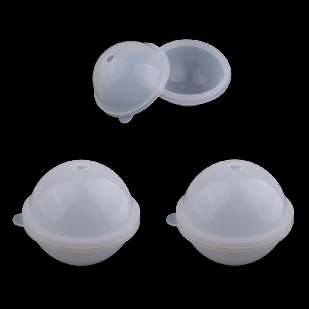 3pcs DIY Sphere Ball Silicone Mold for Resin Jewelry Making 80/90/100mm