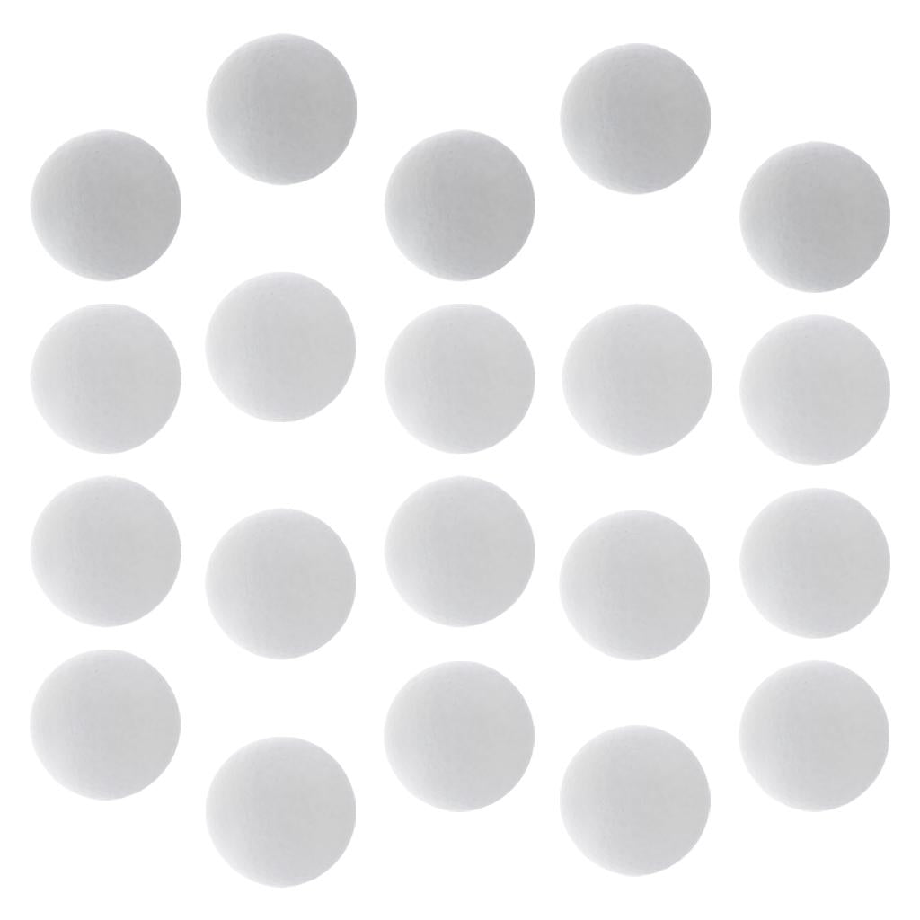 20 Pieces Round Solid Polystyrene Styrofoam Foam Ball for Wedding Decoration