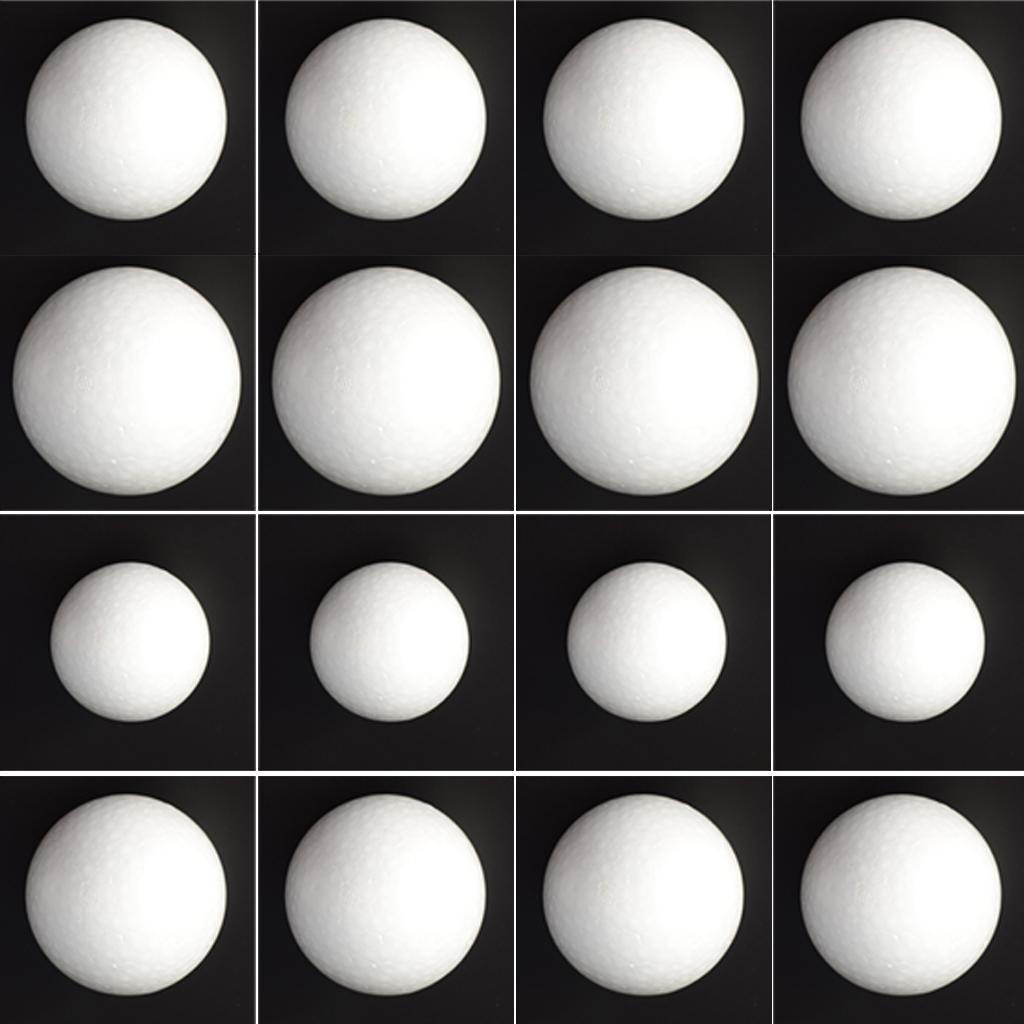 20 Pieces Round Solid Polystyrene Styrofoam Foam Ball for Wedding Decoration