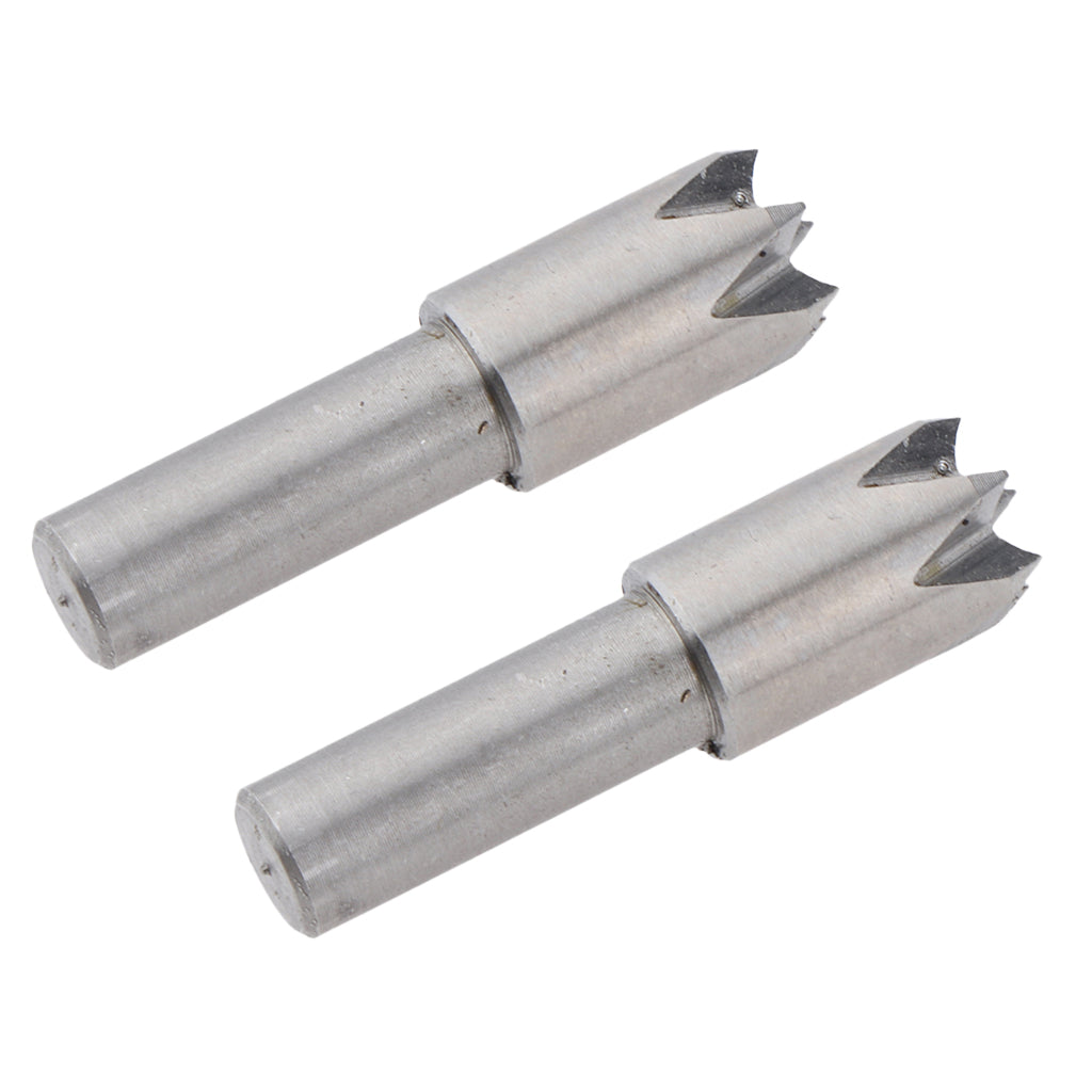 2Pcs Alloy Plum Blossom Thimble Drill Bit for Mini Lathe Machine Woodworking