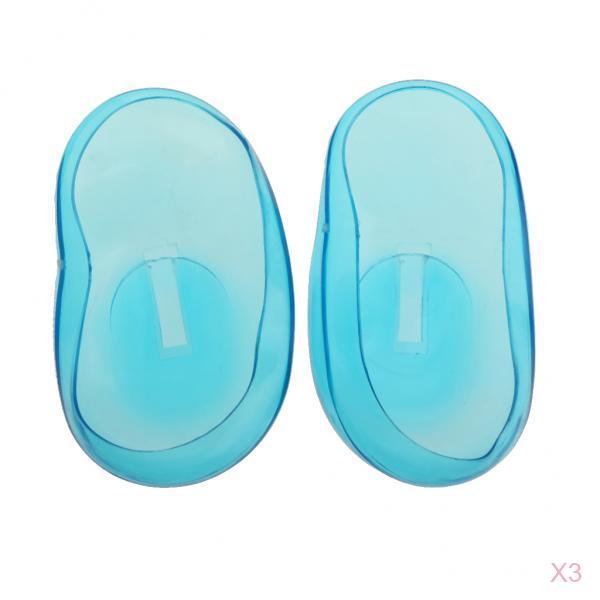 3 Pair Salon Ear Cover Guard Hair Dye Coloring Curling Ears Shield Protector