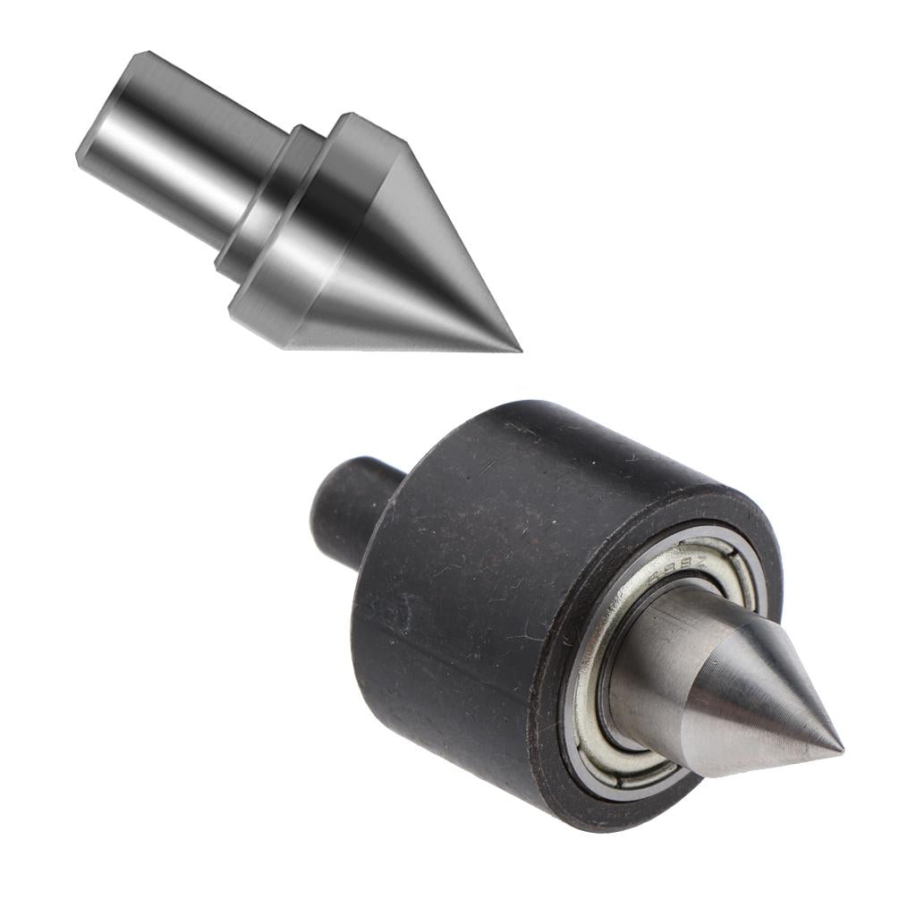2Pcs Lathe Tailstock Center Thimble And Drill Chuck Adapter