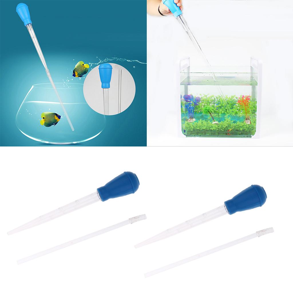 2x Helpful Aquarium Clean Pipette Dropper Fish Tank Cleaner Coral Feeder