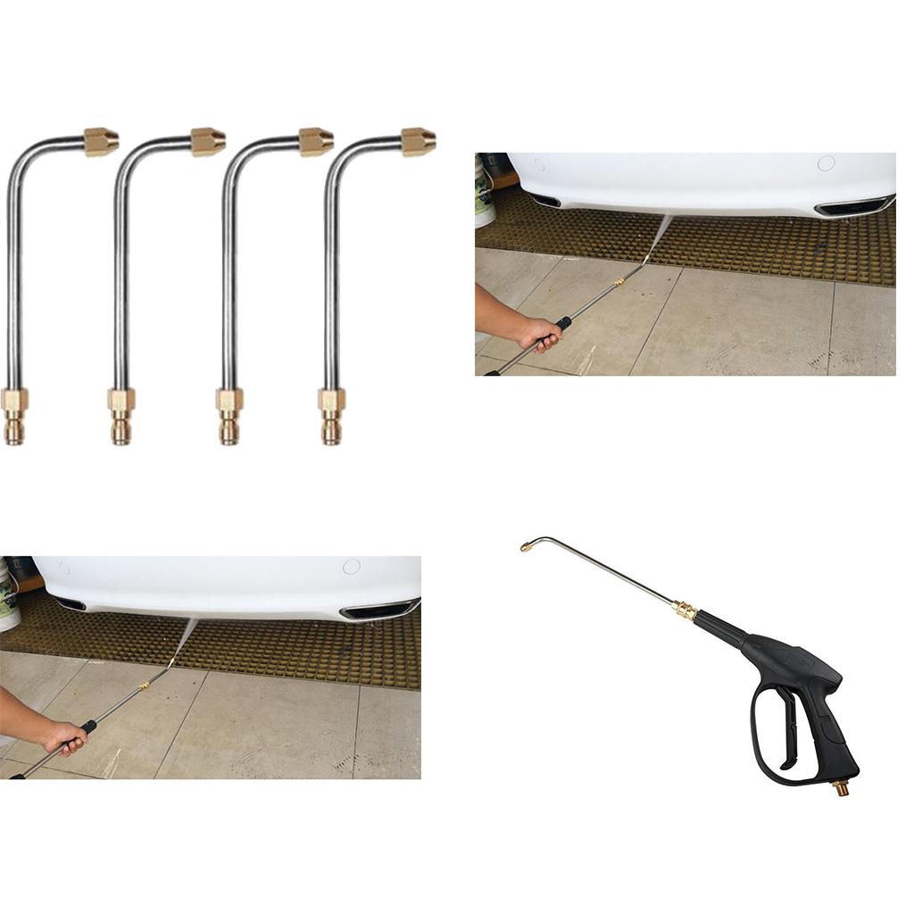 6Pcs Pressure Washer Nozzle Angled Lance Spray Wand 1/4'' Quick Release