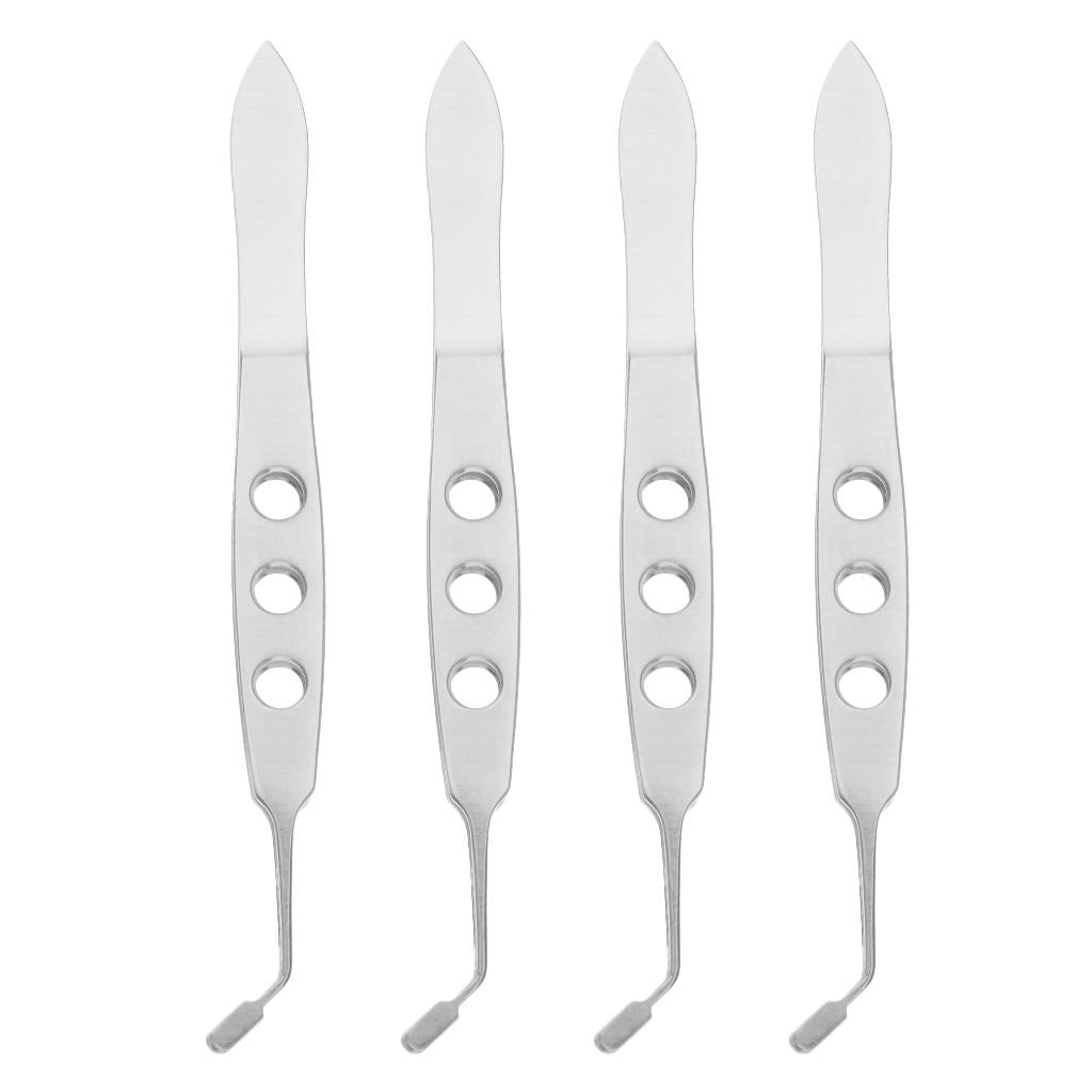4Pcs Meibomian Gland Expressor Forceps for Compressing Eyelid Gentle Paddle