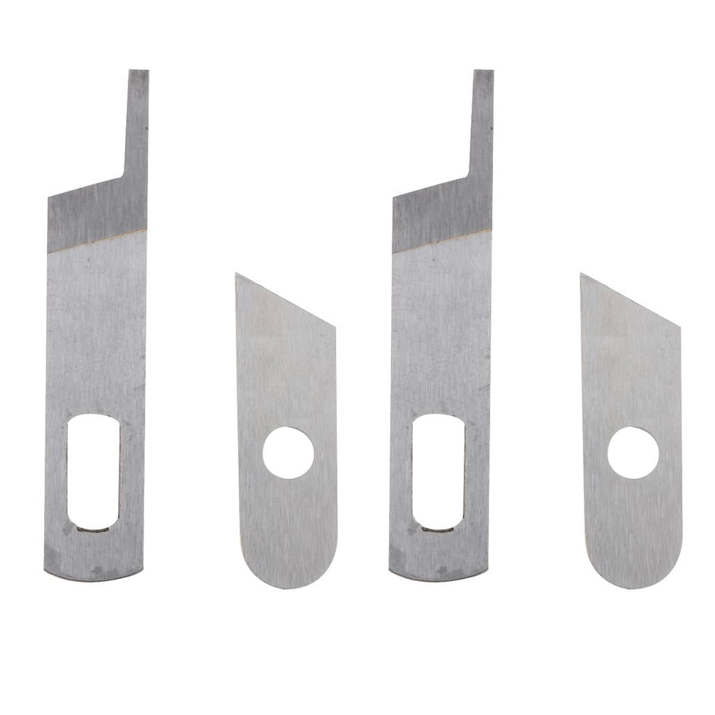 4Pcs Stainless Steel Sewing Machine 14U Upper Lower Knife Blade for Singer