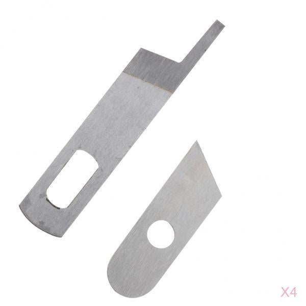 8Pcs Stainless Steel Sewing Machine 14U Upper Lower Knife Blade for Singer