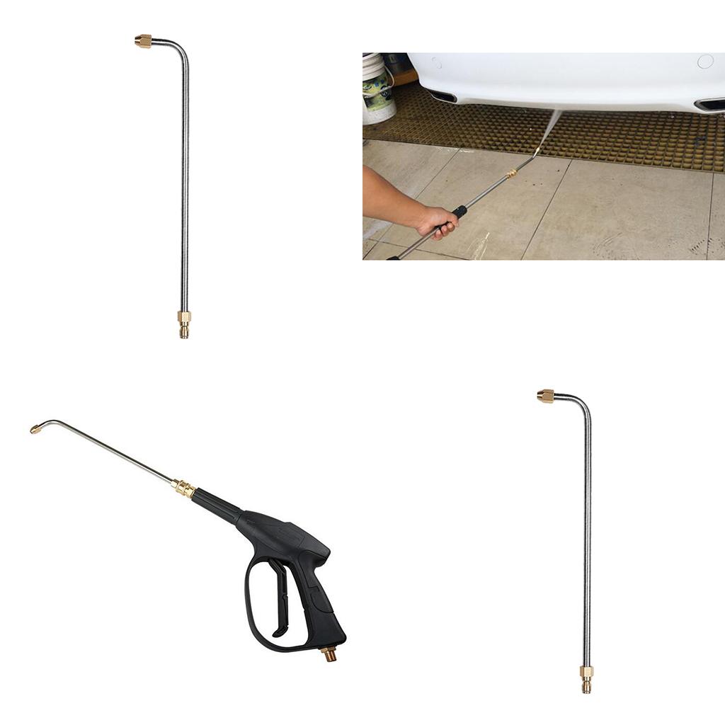 2x Pressure Washer Lance Spray Wand Angled Lance Extension 3600psi 90 Degree