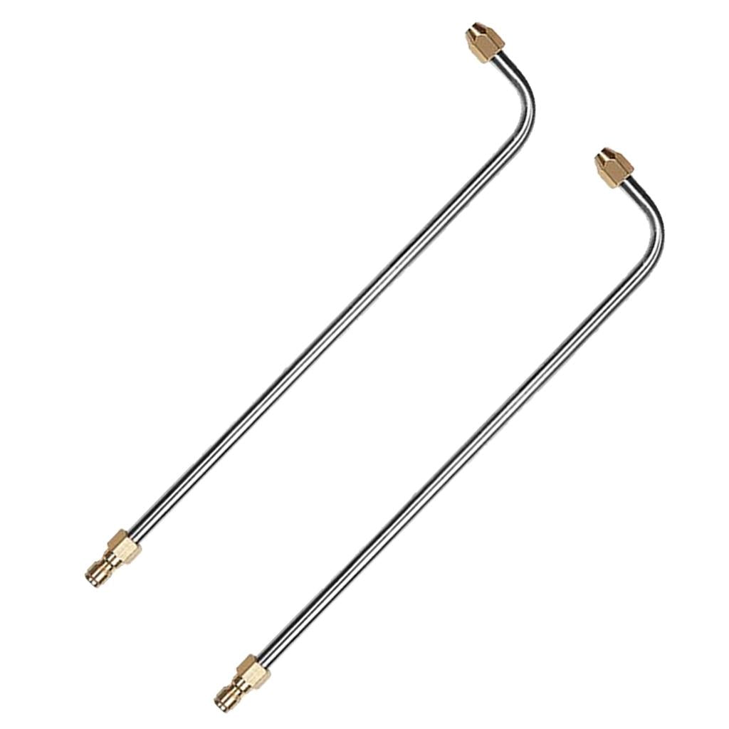 2x Pressure Washer Lance Spray Wand Angled Lance Extension 3600psi 90 Degree