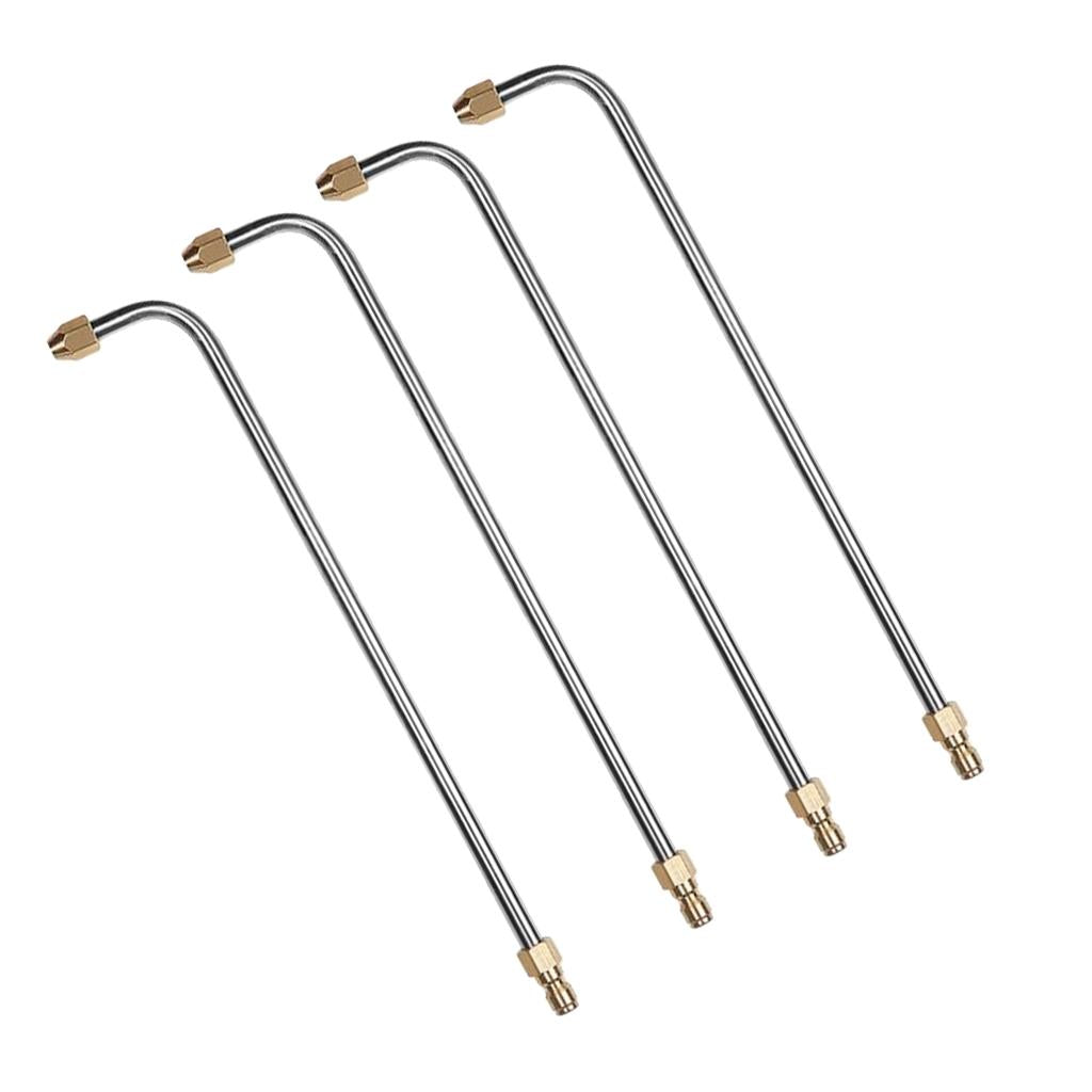 4x Pressure Washer Lance Spray Wand Angled Lance Extension 3600psi 90 Degree