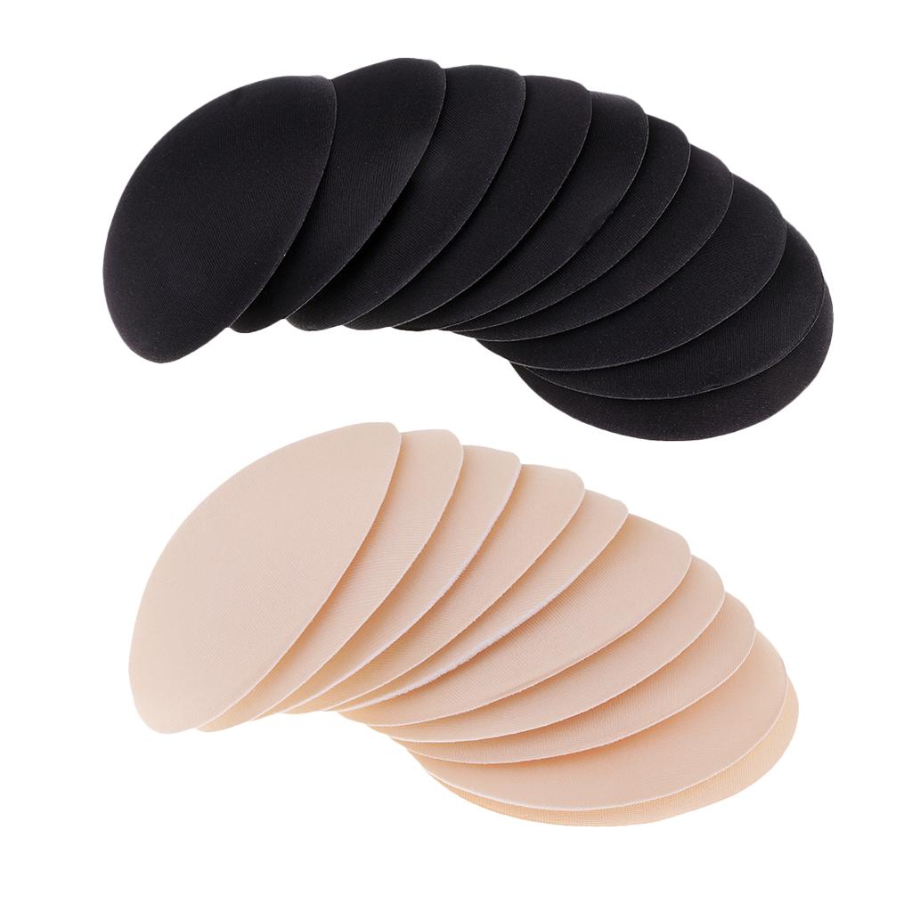 10 Pairs Round Female Bra Pad Inserts Push Up Sponge for Swimwear Bikini