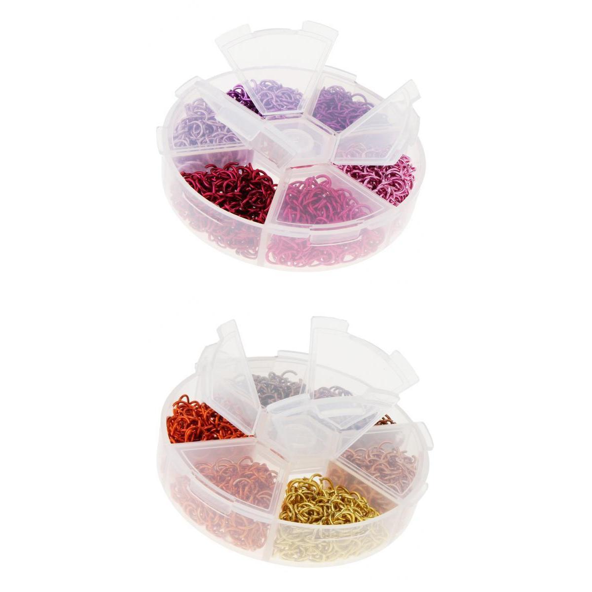 2 Sets Colorful Aluminum Wire Open Jump Rings for jewelry Making Accessories
