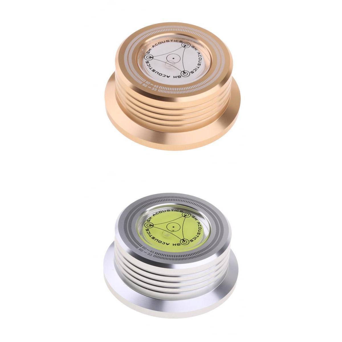 2 Pieces Aluminum Record Weight LP Disc Stabilizer Turntable Vinyl Clamp