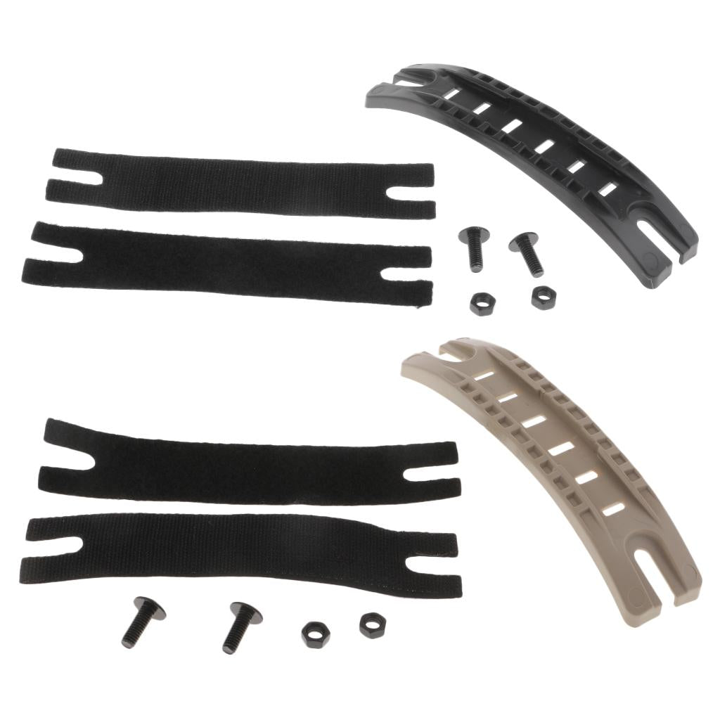 2 Sets Tactical Fast ARC Helmet Side Rail Guide Mount Helmet Accessories