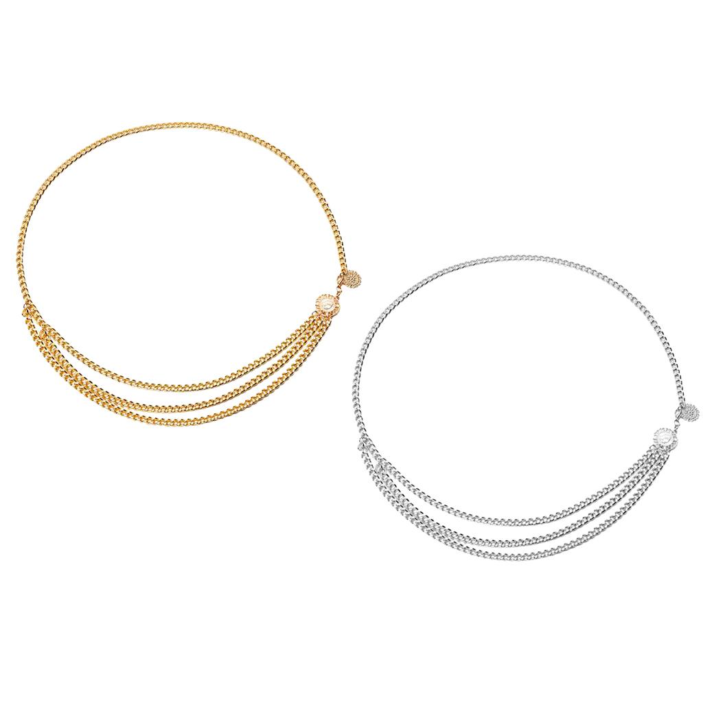 2 Pieces Lady Girls Bohemian Tassel Chain Wedding Gypsy Waist Belt