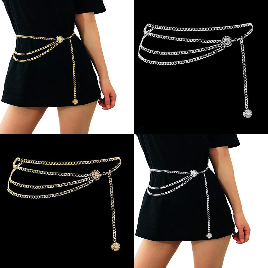 2 Pieces Lady Girls Bohemian Tassel Chain Wedding Gypsy Waist Belt