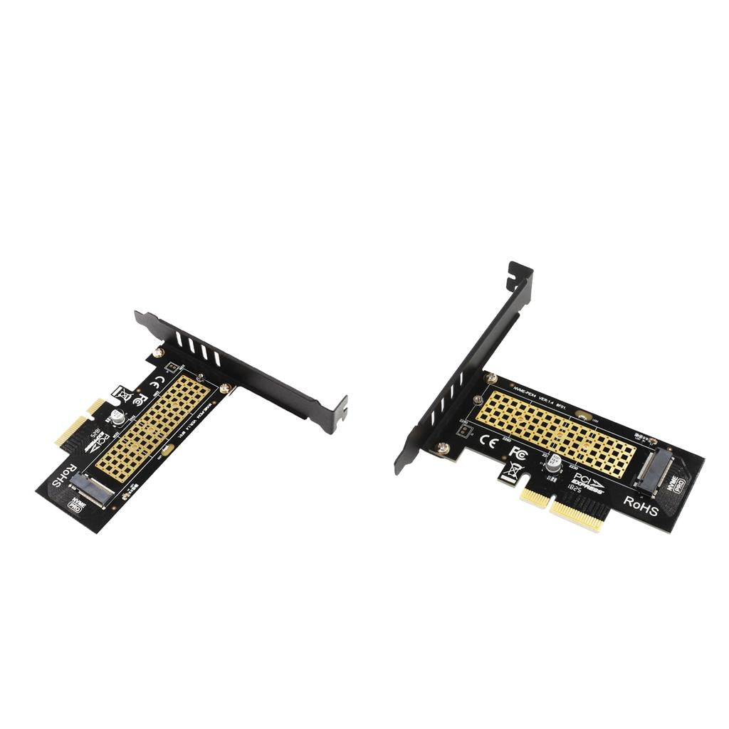 2x NVME PCIe Adapter, M.2 NVME SSD to PCI Express 3.0 x4 Host Expansion Card