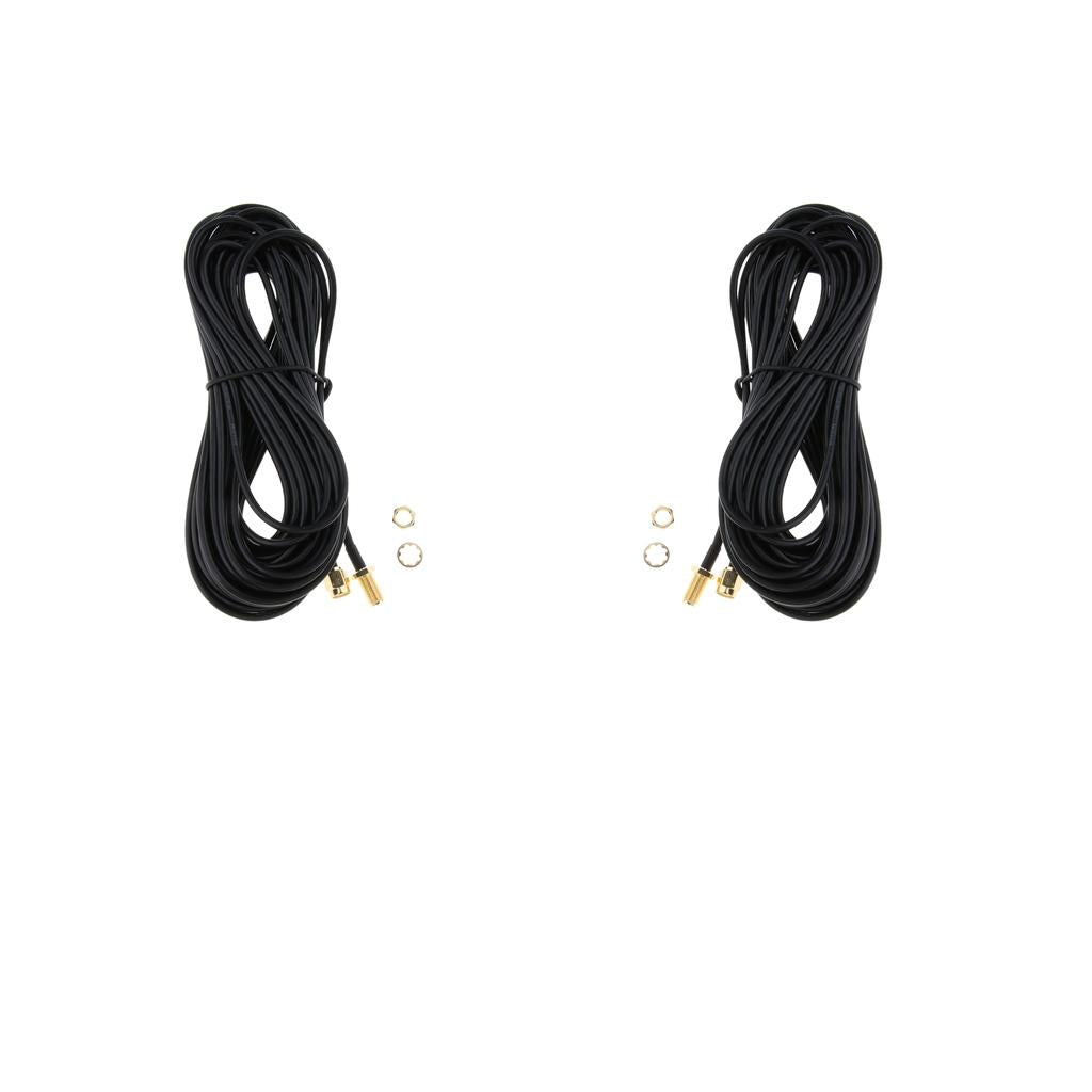 2Piece Antenna Connector RP-SMA Extension Cable Cord for Wireless Router 10M