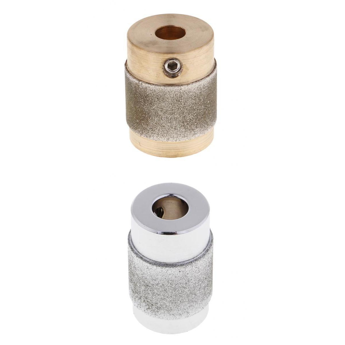 2x Stained Glass Grinder Head Bit Diamond Grinding Wheel for Tile 1.8x0.8x3