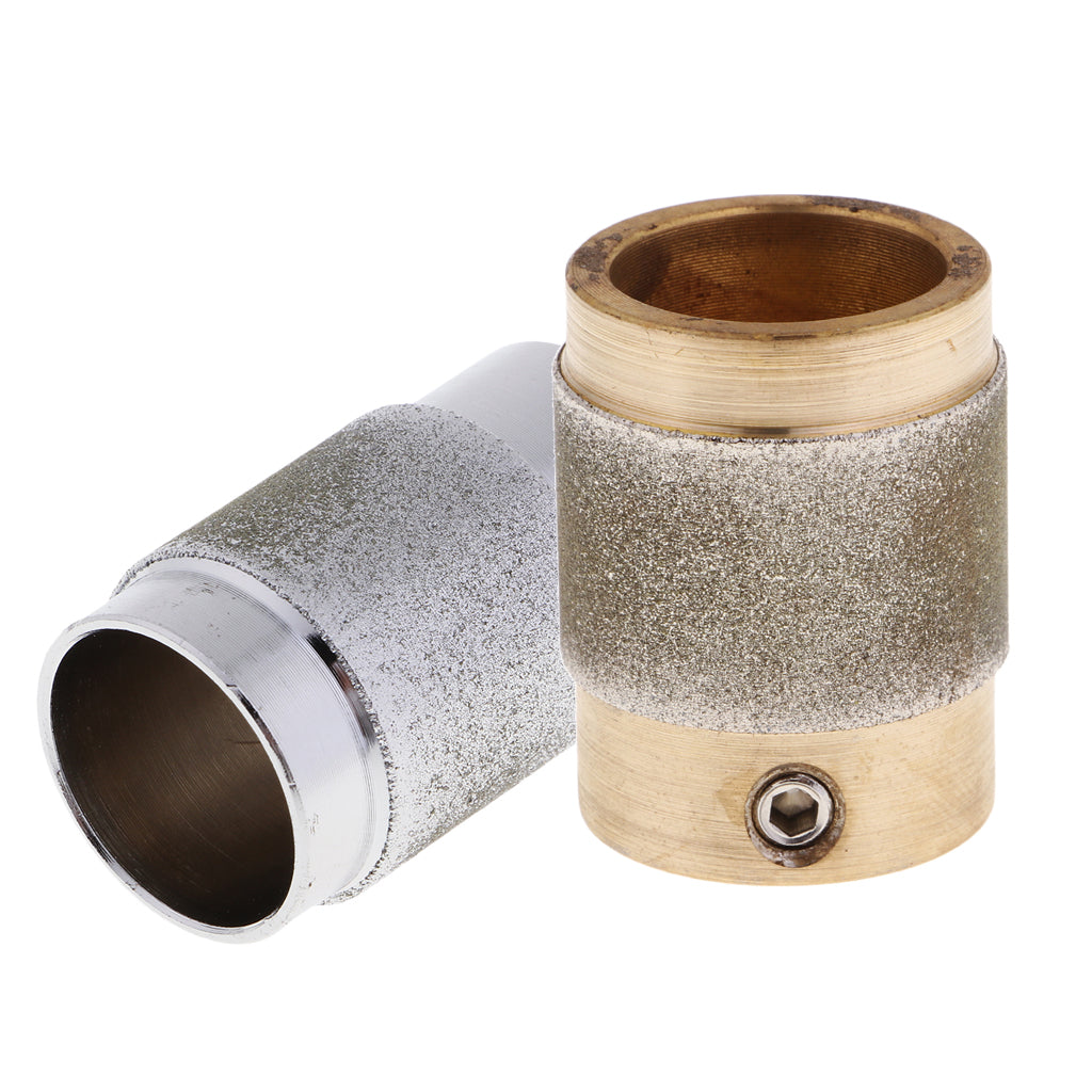 2x Stained Glass Grinder Head Bit Diamond Grinding Wheel for Tile 1.8x0.8x3