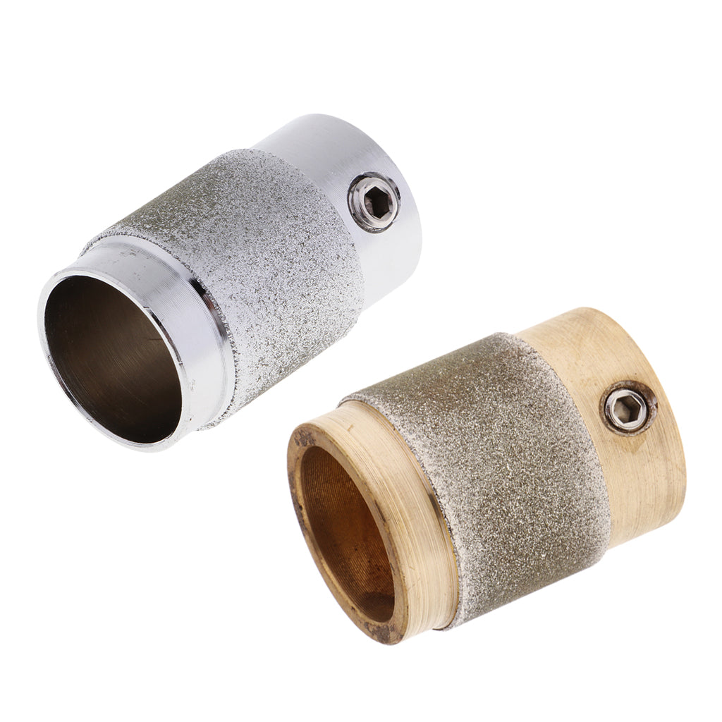 2x Stained Glass Grinder Head Bit Diamond Grinding Wheel for Tile 1.8x0.8x3