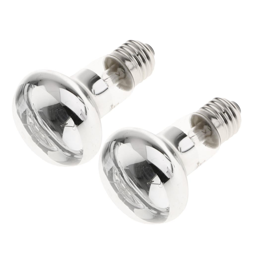 2x Infrared Reptile UVA Lamp Heating Light Lamp Bulb for Lizard Snake 40W