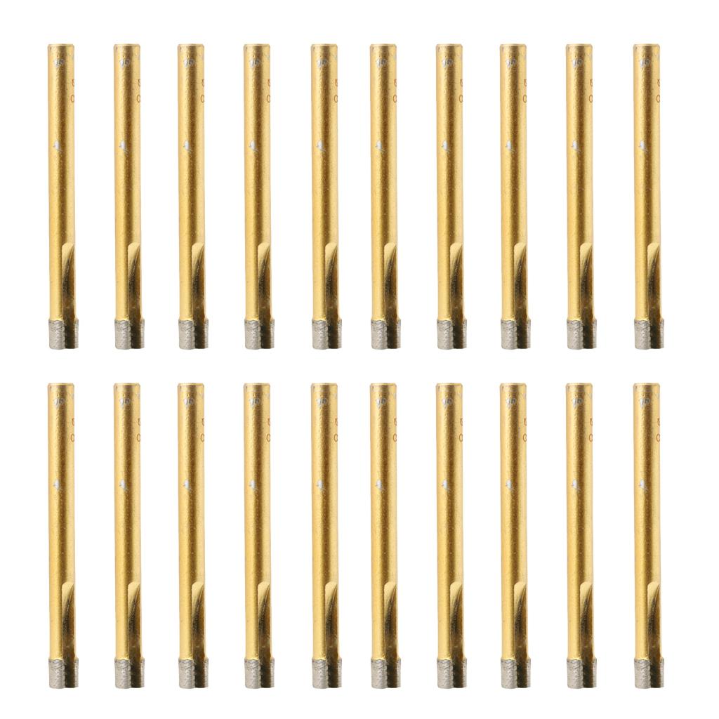 20 Diamond Holesaw Tile Ceramic Glass Slate Porcelain Marble Drill Bits 8mm