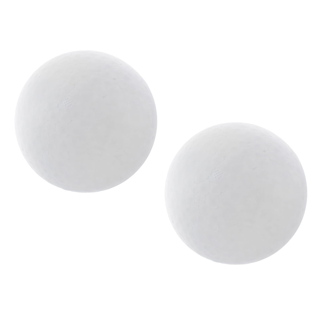2 Pieces Round Solid Polystyrene Styrofoam Foam Ball for Wedding Craft 200mm