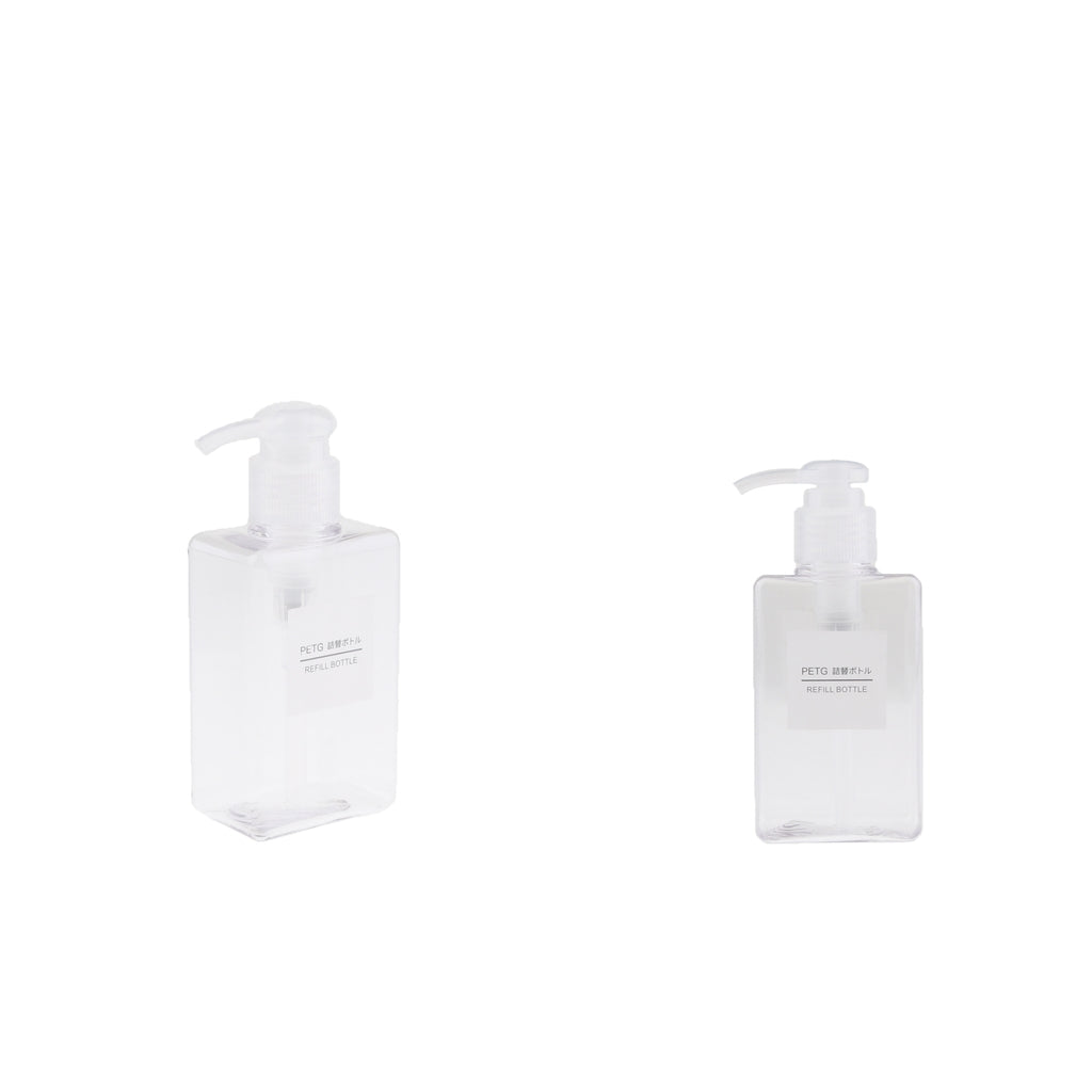 2Pcs Foaming Soap Dispenser Cosmetic Containers Bottle Transparent 150ml
