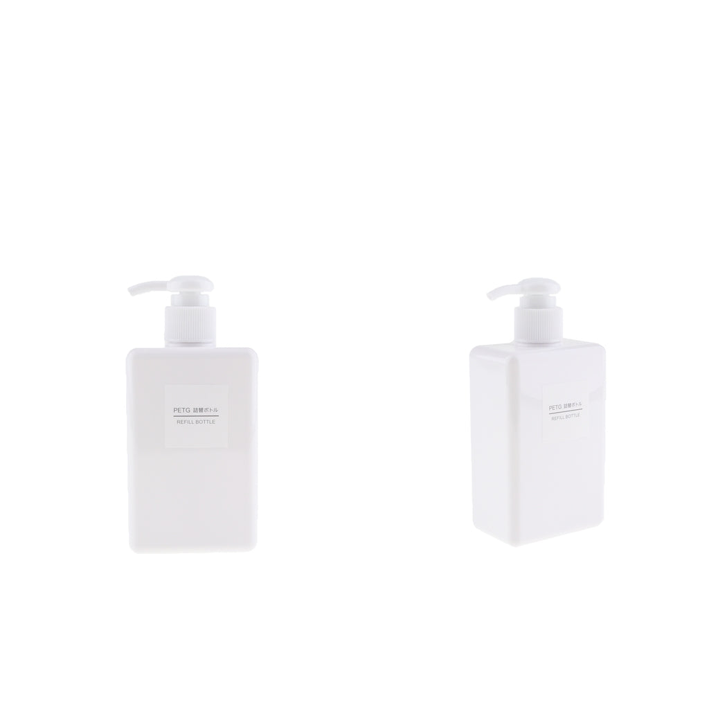 2Pcs Foaming Soap Dispenser Cosmetic Containers Bottle White 280ml