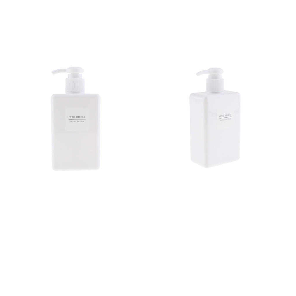 2Pcs Foaming Soap Dispenser Cosmetic Containers Bottle White 280ml