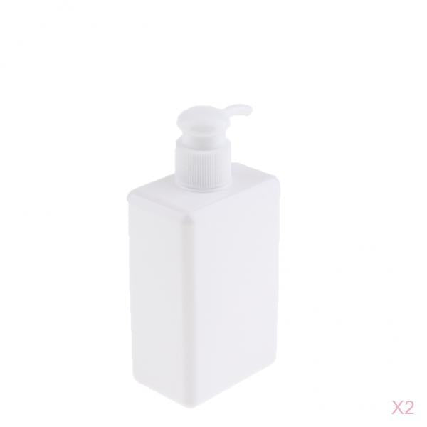 2Pcs Foaming Soap Dispenser Cosmetic Containers Bottle White 280ml