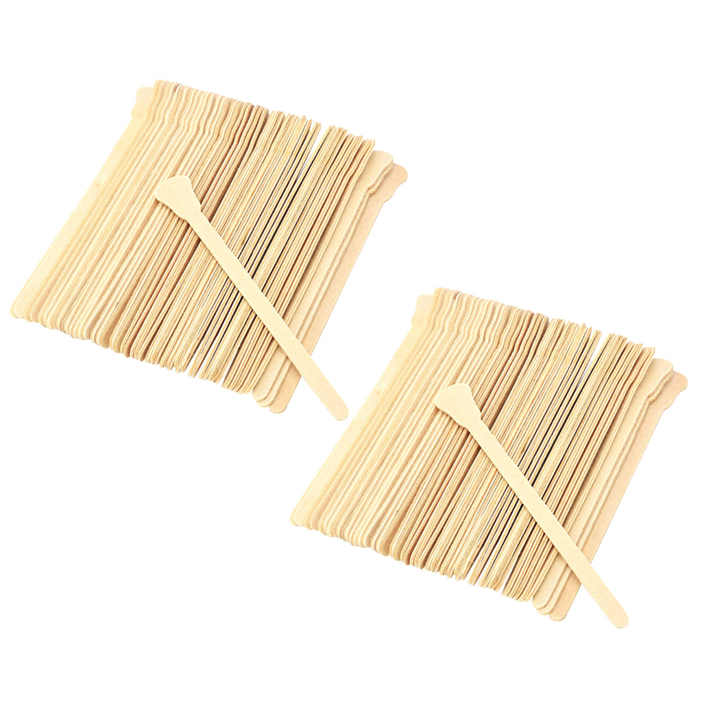 100x Wood Waxing Spatula Tongue Depressor Tattoo Wax Mixing Stick